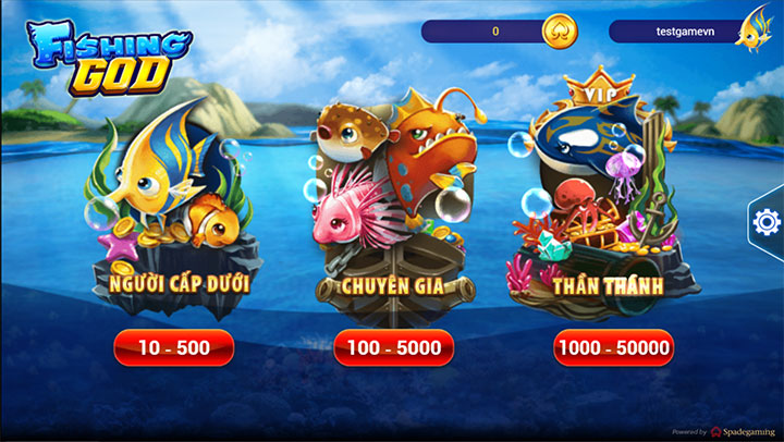 Phòng chơi bắn cá God