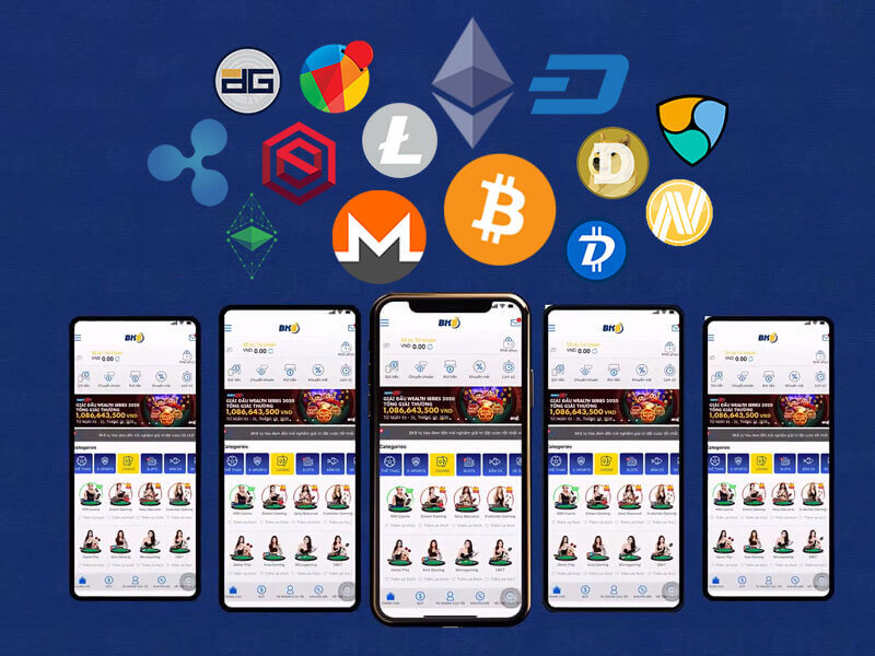 quá trình rút tiền crypto qua App BK8
